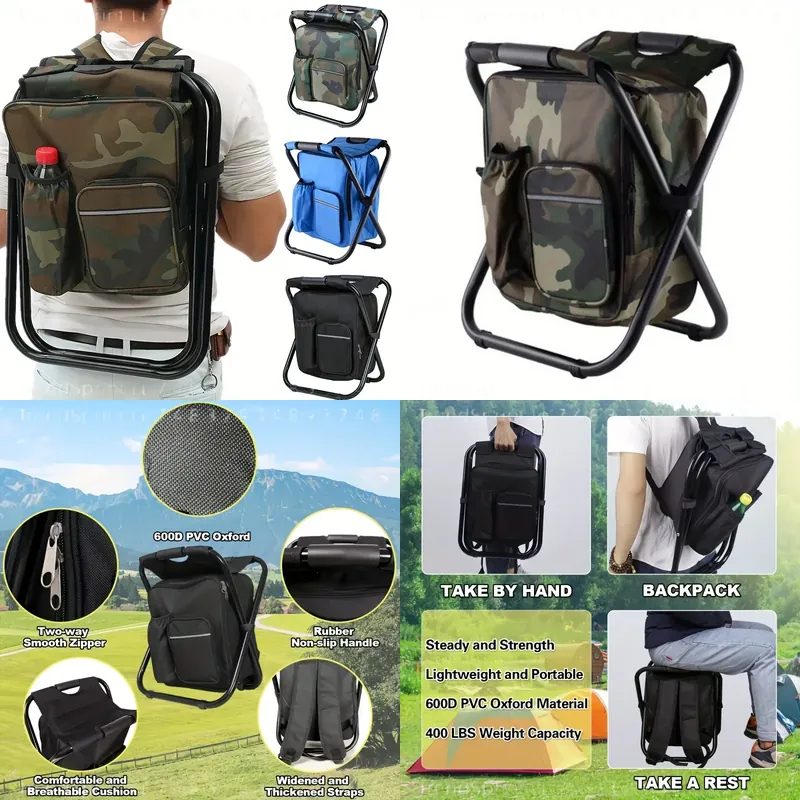 Fishing Backpack - كرسي صيد محمول قابل للطي 2