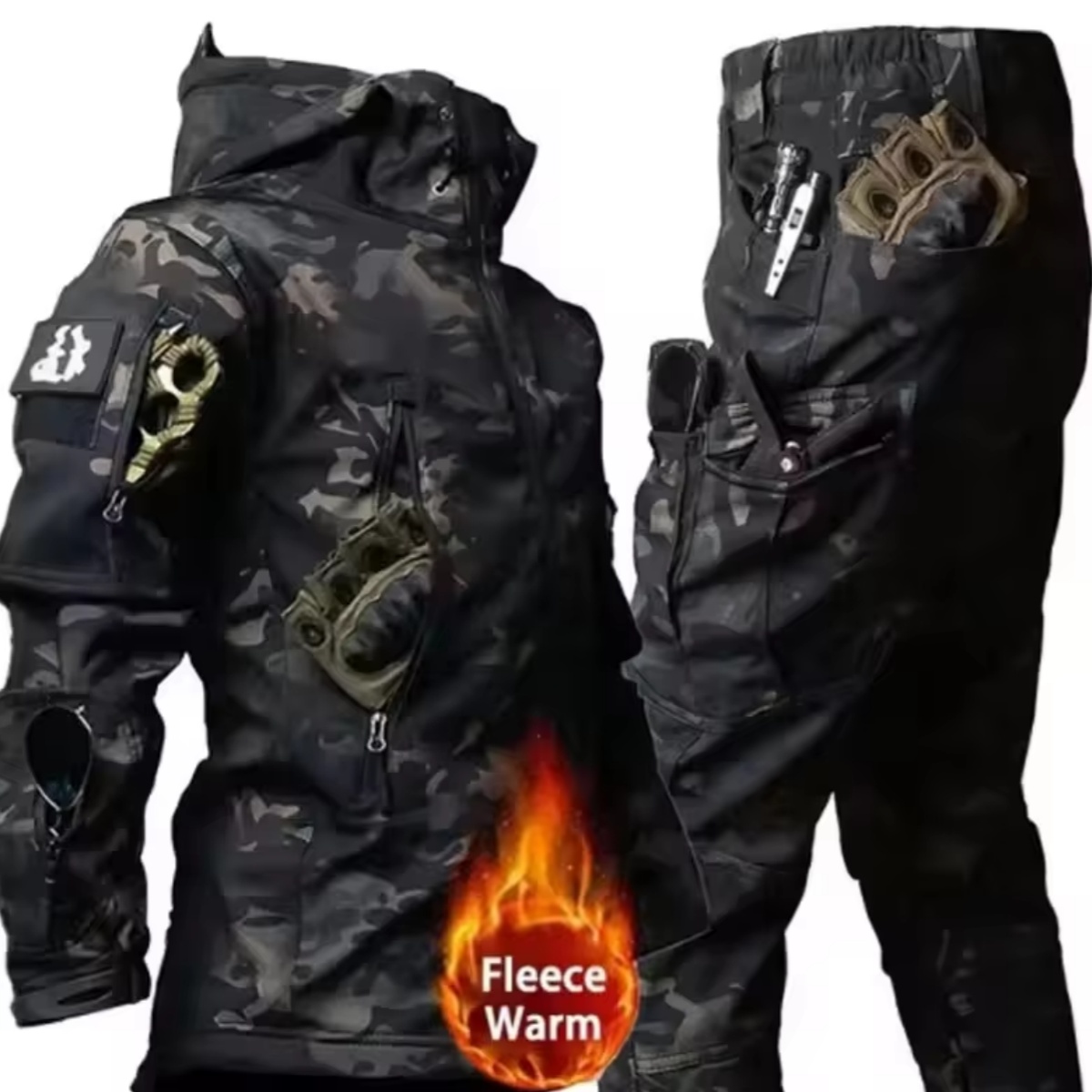 Fishing Jacket Waterproof - سترة رجالية للخريف والشتاء، سترة تكتيكية
