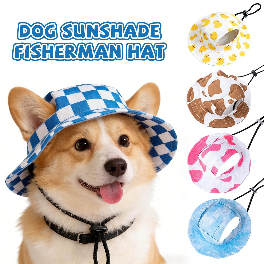Fishing Hat - قبعة صياد مطبوعة للحيوانات الأليفة مع