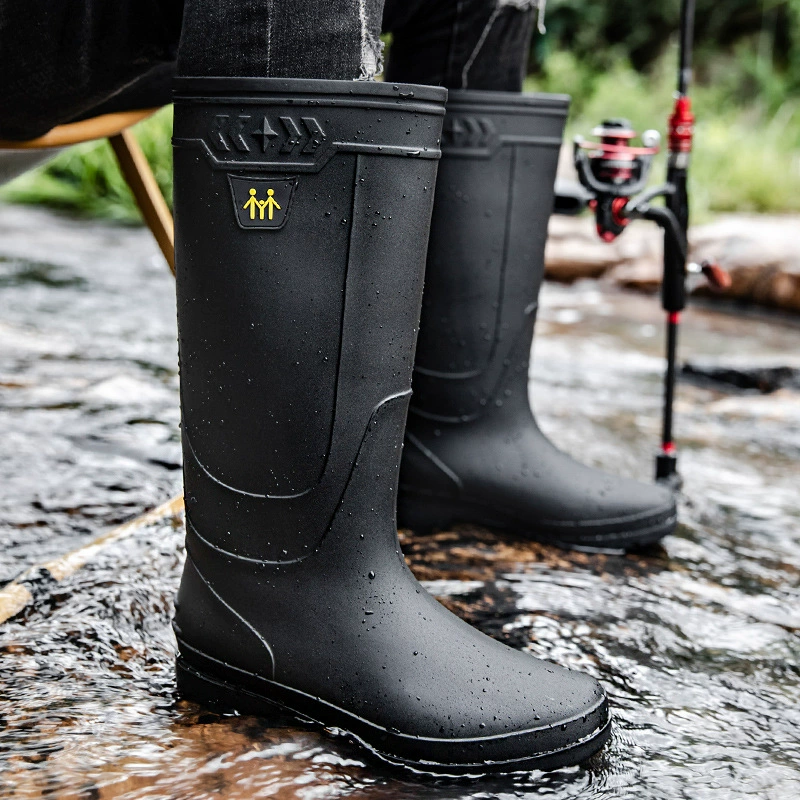 Fishing Waders - الرجال احذية المطر أحذية العمل الانزلاق