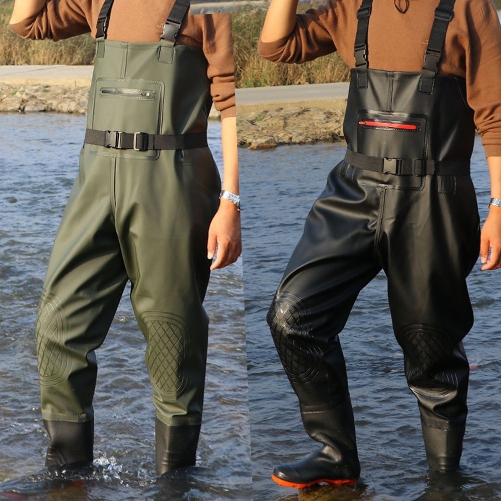 بدلة صيد متينة من مادة PVC مقا - مراجعة Fishing Waders وسعره