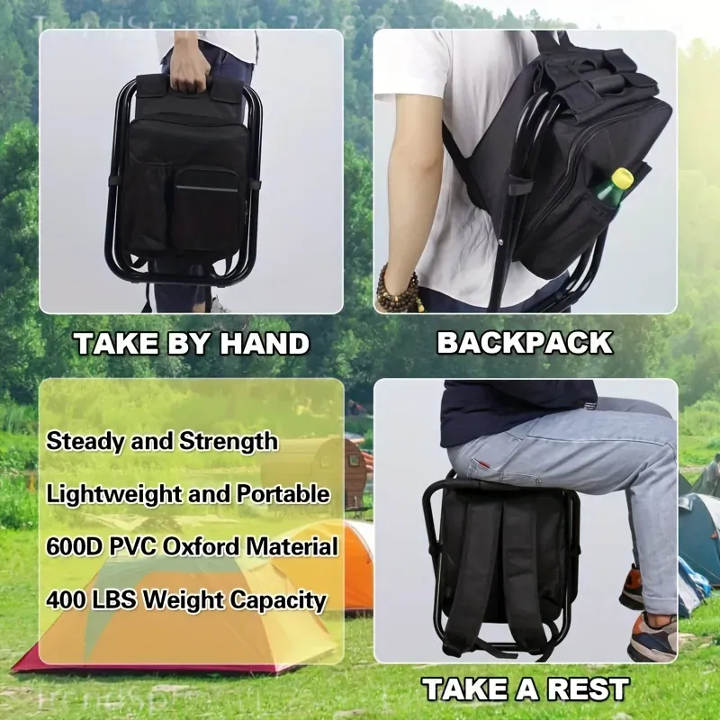 كرسي صيد محمول قابل للطي 2 في  - مراجعة Fishing Backpack وسعره