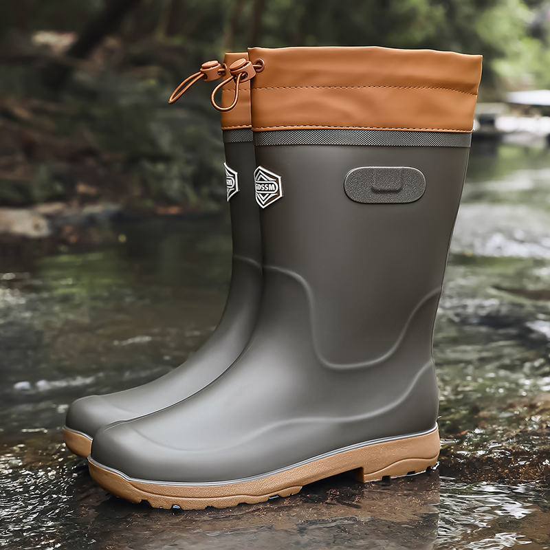 أحذية مطر رجالية عالية الرقبة  - مراجعة Fishing Boots وسعره