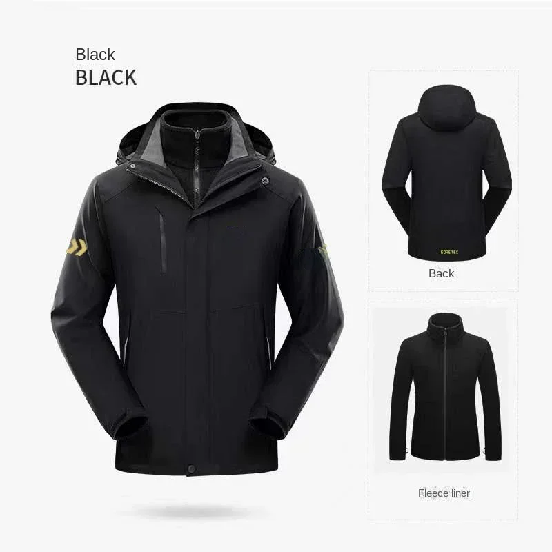 سميكة الصيد الملابس مجموعة الش - مراجعة Fishing Jacket Waterproof وسعره