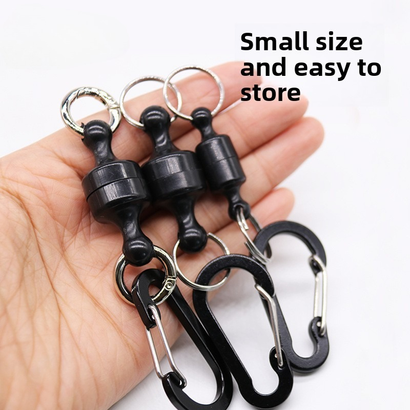مشبك مغناطيسي أسود لقبضة قفازا - مراجعة Fishing Gloves وسعره